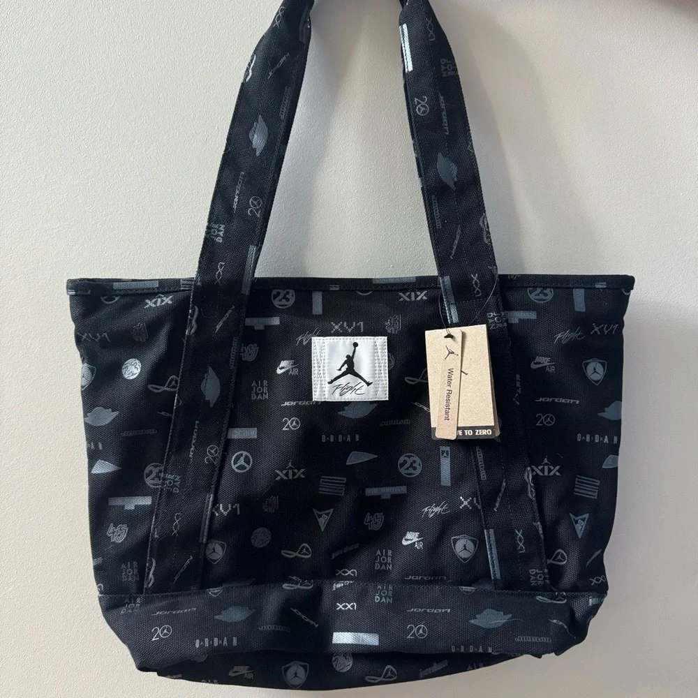 Air Jordan Flight Printed Recycled Cotton Carryall Tote WA0785 Water Resistant - Picture 1 of 9